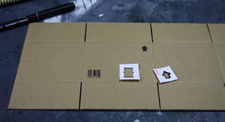 Construction de la boite en carton